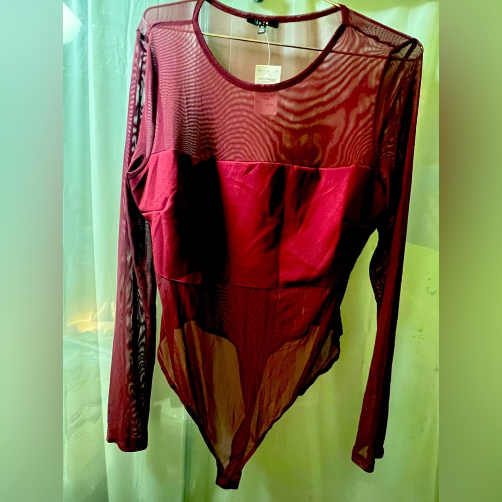 Burgundy Bodysuit